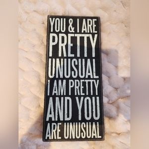 Decorative wood sign